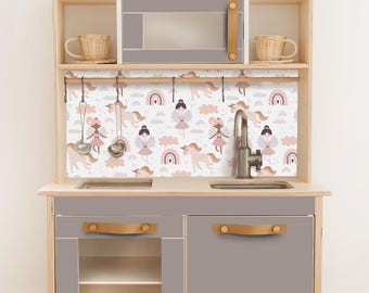 Ikea Duktig Kitchen Stickers: Colorful Play Kitchen Makeover Kit