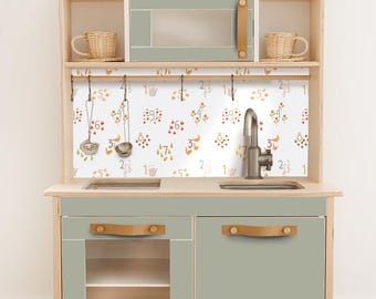 IKEA Duktig Kitchen Stickers: Colorful Play Kitchen Makeover Kit