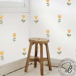 Flower Wall Stickers, Peel and stick flowers, Boho Flower Wall Sticker, Nursery decor, Decals for Walls, wildflowers decal, decals for girls