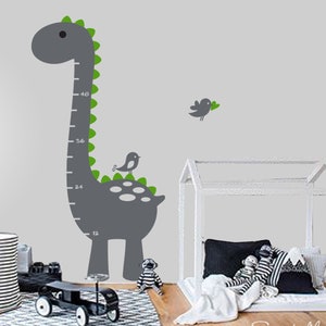 Dinosaur Growth Chart Wall Decal – Nursery Decor