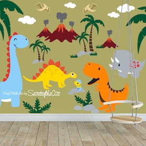 Dinosaurs Wall Decal / Wall Decal Nurseryl / Dinosaurs decal / Dino Decals/ Dinosaurs wall sticker