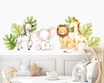 Safari animals Stickers ,Jungle animals, Nursery decals, kids room decor, Safari Wall Stickers,Peel and Stick, Jungle animals stickers