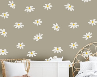 Floral Wall Decals- Daisy Flowers wall decal - Confetti Decals- Floral decal - Wall Decal Flowers - Flowers for Nursery
