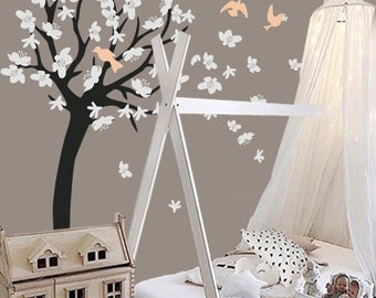 Cherry Blossom Tree Wall Decal - Nursery Wall Art