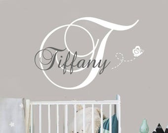 Childrens Name Wall Decal - Children  Wall Decal - Girl Name Decal - Playroom Wall Decal - Nursery Wall Decal