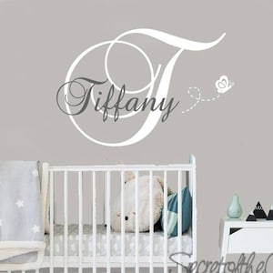 Childrens Name Wall Decal - Children  Wall Decal - Girl Name Decal - Playroom Wall Decal - Nursery Wall Decal