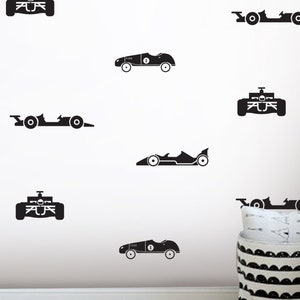 Race Cars Wall Decals - Vinyl Wall Decals, Wall Decor, Car Wall Decals, Boys Wall Stickers,Nursery Decor, Shapes, Race Car wall decal - Car