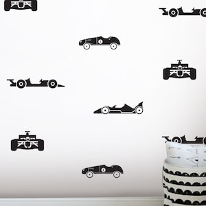 Race Track Wall Decal Kids Removable Boys Bedroom Racetrack Wall