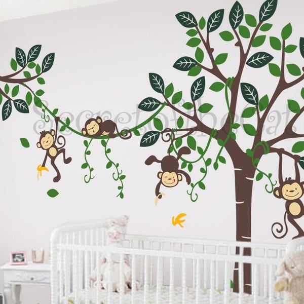 Monkey Nursery Decor Etsy