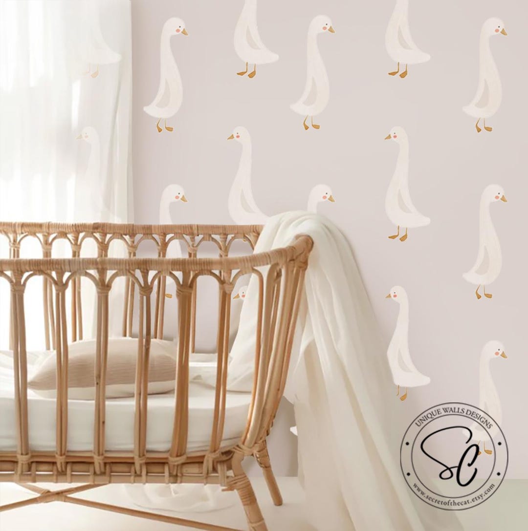 Goose Nursery Wall Decals, Peel and Stick Geese, Kids Room Decor - Etsy