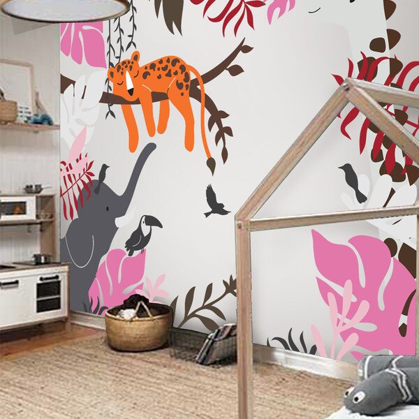 Jungle Wall Decals Etsy