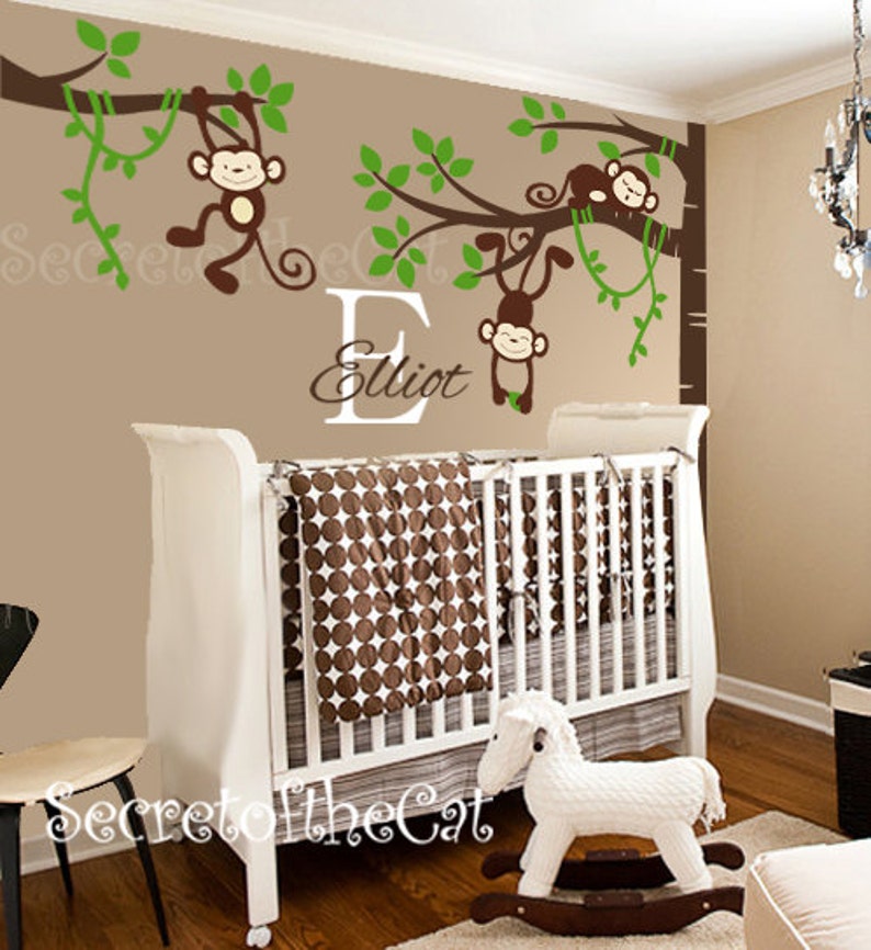 Nursery Wall Decal Wall Decal Nursery Corner Tree with Etsy