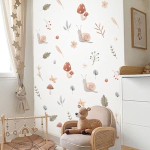 Woodland Stickers ,Forest Nursery,Nursery decals, kids room decor,Woodland Wall Stickers,Peel and Stick, Woodland wall decals