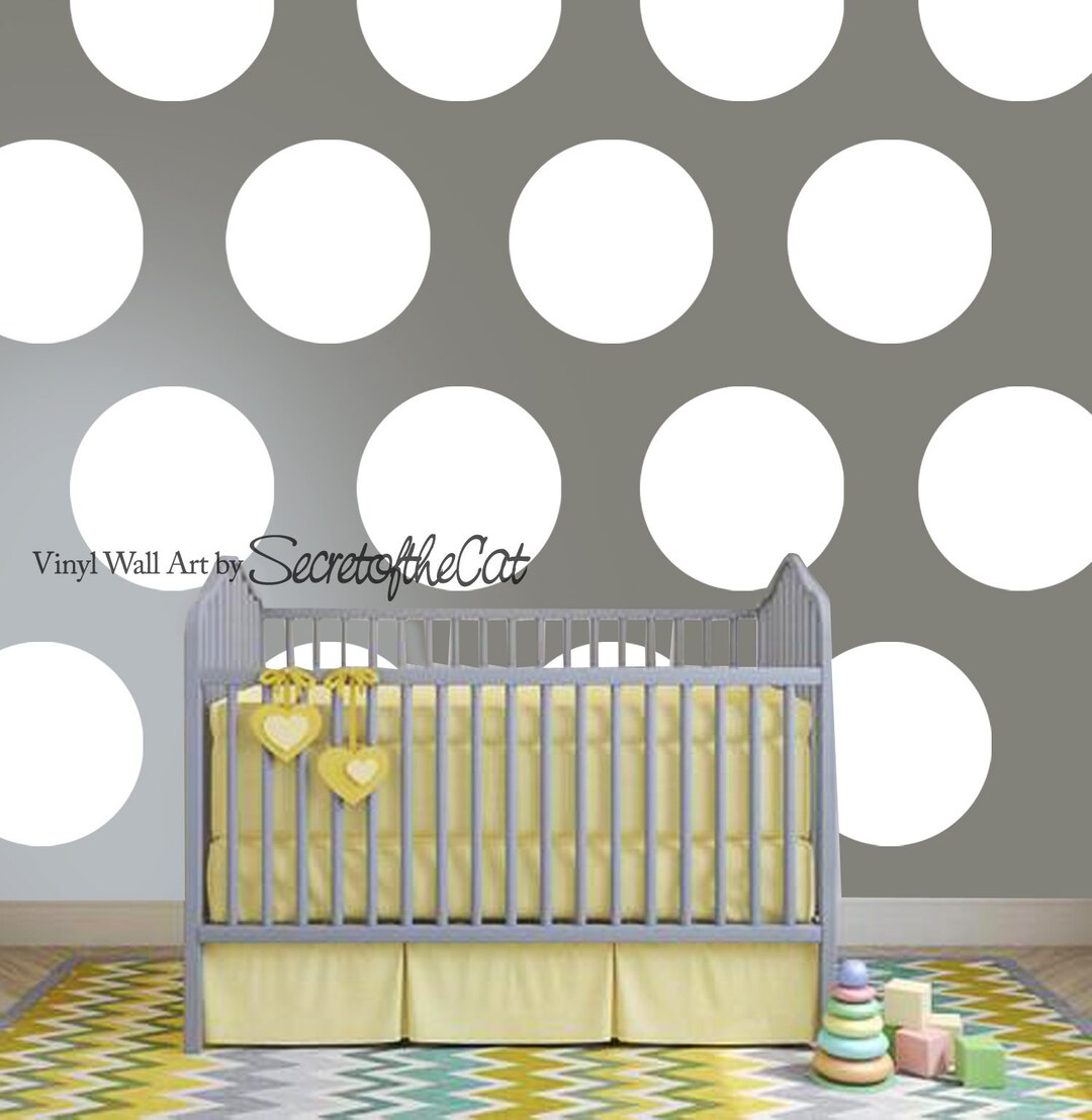 Polka Dot Wall Decals Dots Wall Decal Confetti Dots Decals Nursery