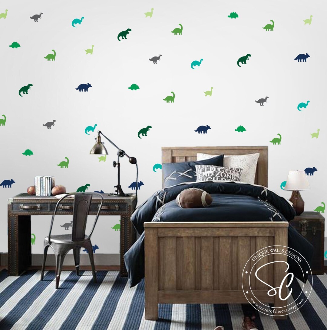Dinosaurs Decals Wall Decal Set Nursery Decals Nursery Etsy