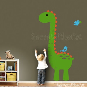 Dinosaur Wall Decals Nursery wall decal Wall Decals Nursery Kids Growth Chart Dinosaur Growth Chart Decal Growth Chart Nursery image 2