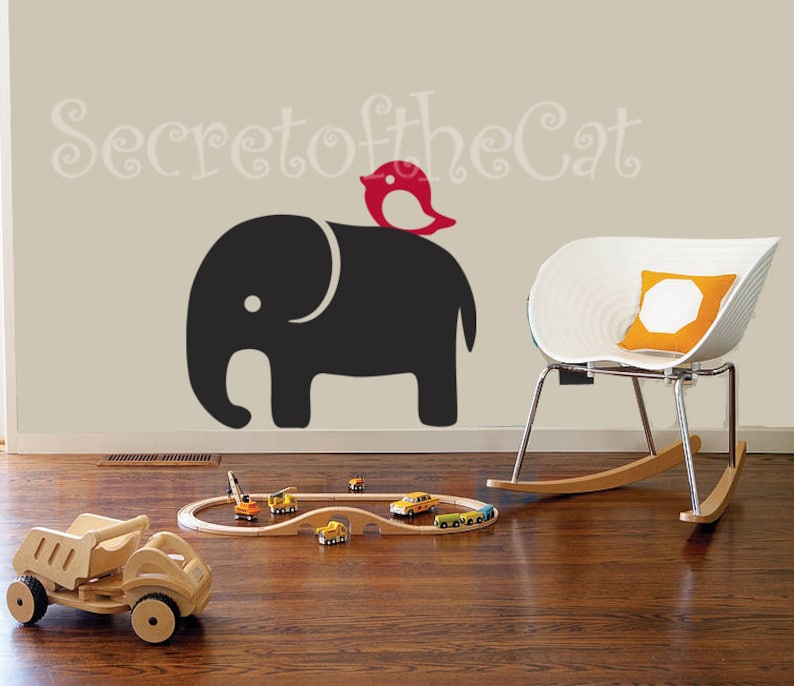 Nursery Wall Decal Wall Decal Nursery Elephant Wall Decal Etsy
