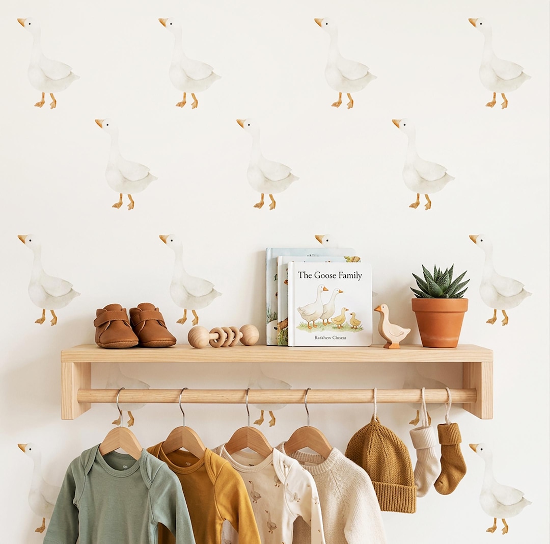 Goose Wall Decals, Geese Nursery Decor, Peel and Stick - Etsy