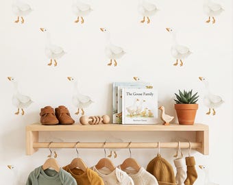 Goose Wall Decals, Geese Nursery Decor, Peel and Stick