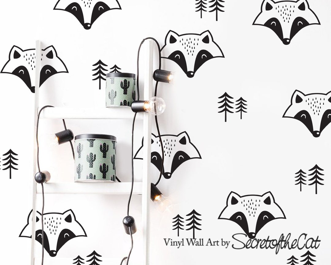 Fox Wall Decals Woodland Nursery Decals, Fox Decals Fox Wall Sticker