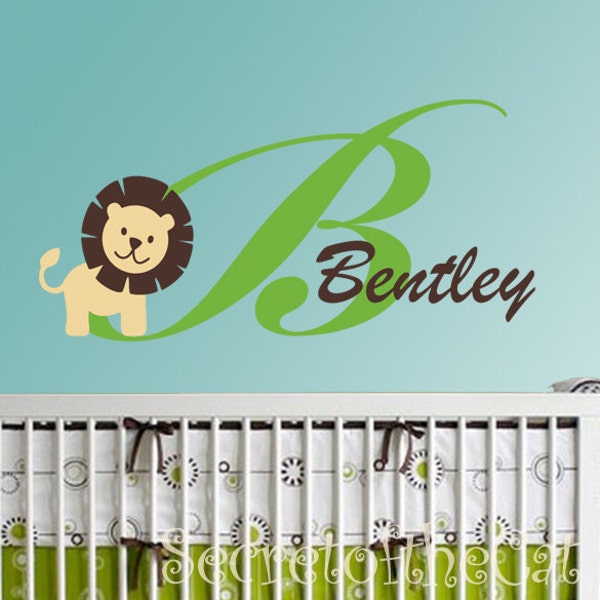 Wall Decal Nursery Lion Etsy