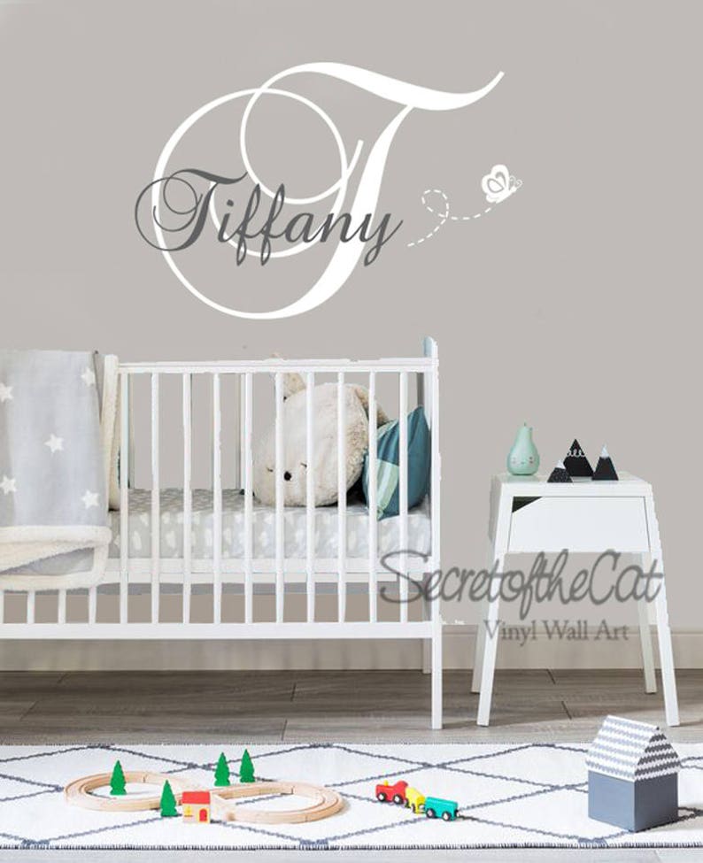 Personalized Name Vinyl Wall Decal – Nursery Decor - Etsy