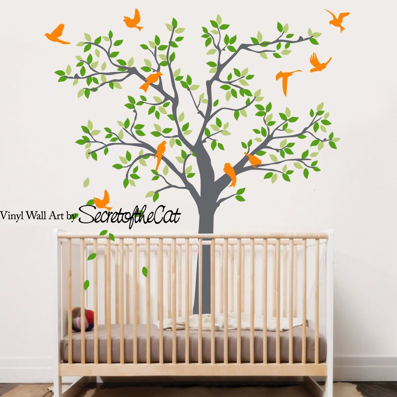 Kids Wall Decals Tree Wall Decal Children Tree Decals Tree Etsy