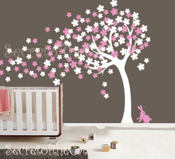 Items similar to Wall decals nursery Tree wall decal Baby Garden