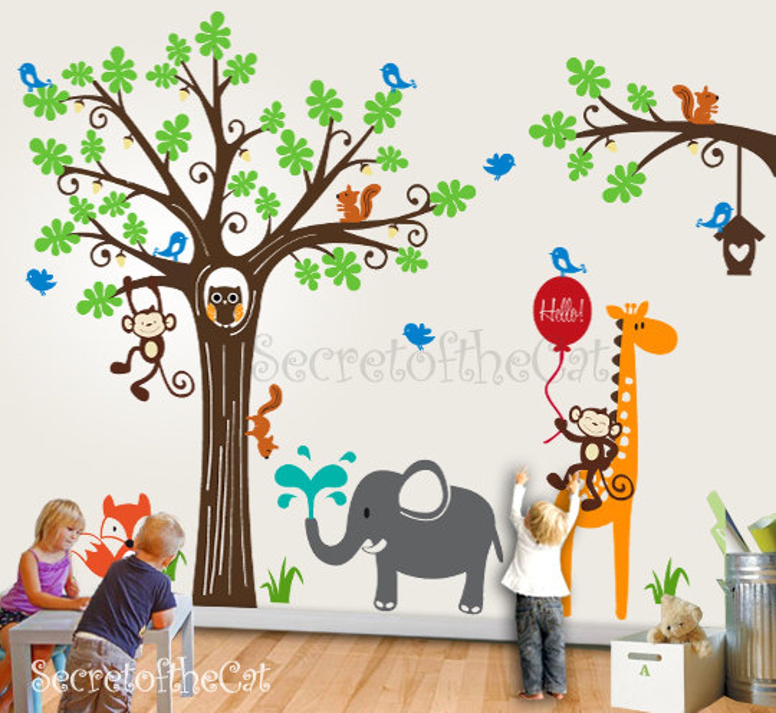 Wall Decals Nursery Nursery Wall Decal Tree Wall Decal Etsy