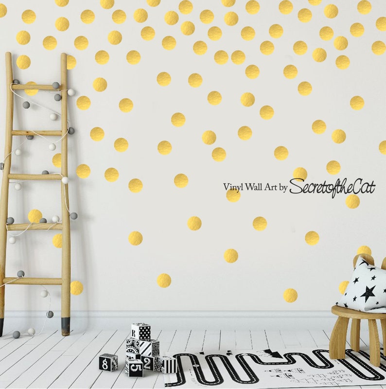 Polka Dot Wall Decals Dots Wall Decal Confetti Dots Decals Etsy