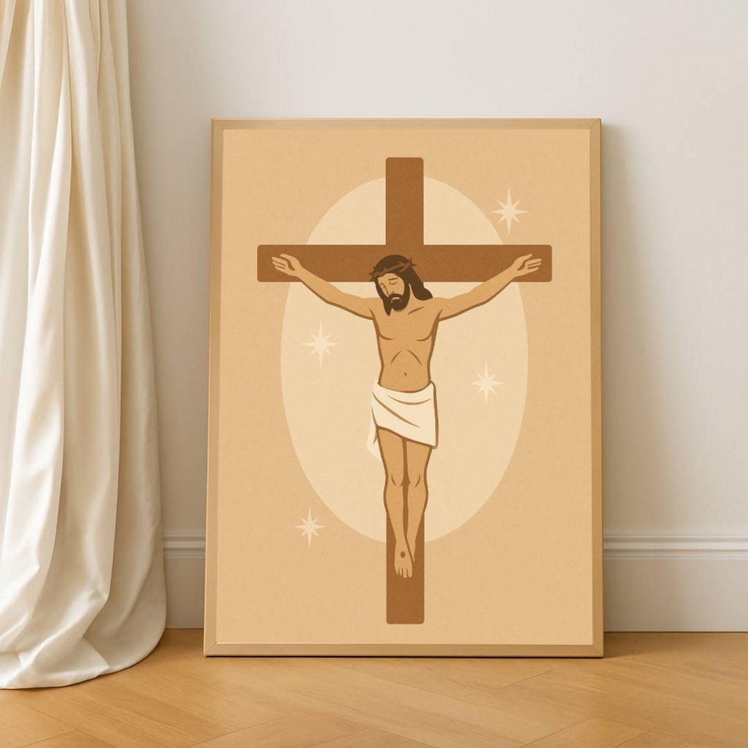 Christian Wall Art Jesus Christ Download, Religious Cross Print ...