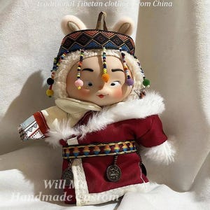 La Bubu Puppen Outfit: Handgemachter chinesischer Tibet Style