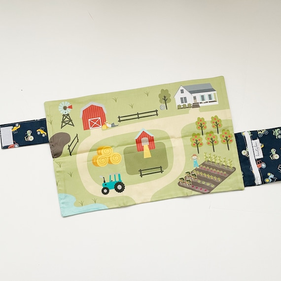 Small Farm Playmat: Travel Size Pretend Play Mat