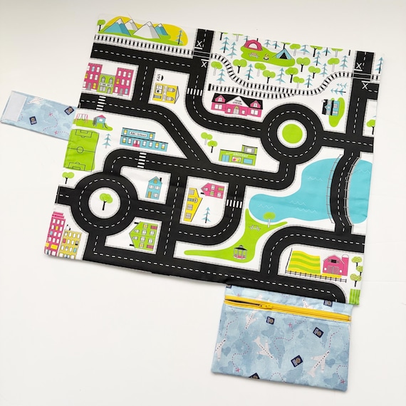 Bright City Play Mat - Travel Play Mat - Fold Up Play Mat