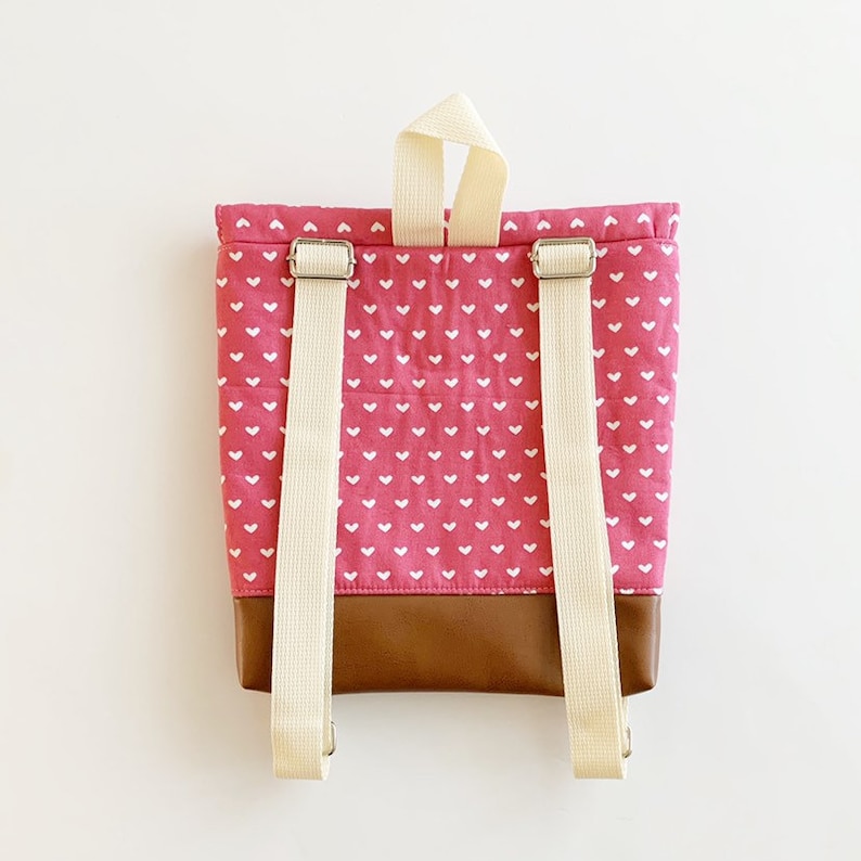 Christmas Present Small Backpack Backpack Holiday Tiny Backpack Toddler Backpack Pink Hearts Tiny Pack