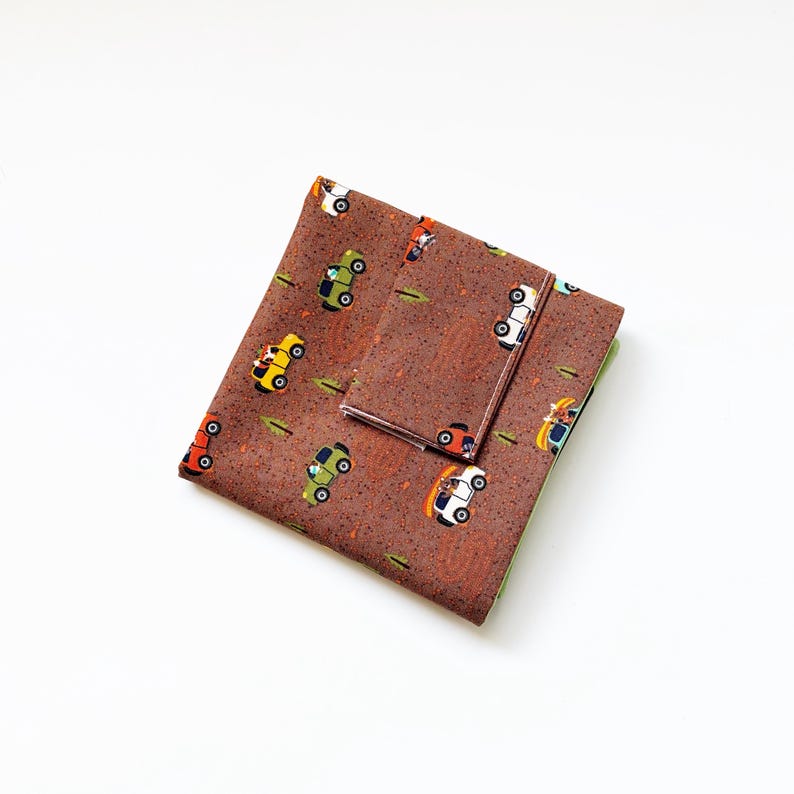 Small Farm Playmat: Travel Size Pretend Play Mat Brown Jeep