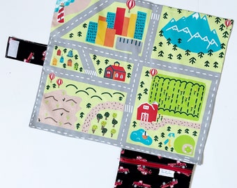 City to Country Play Mat - Travel Mat - Travel Play Mat