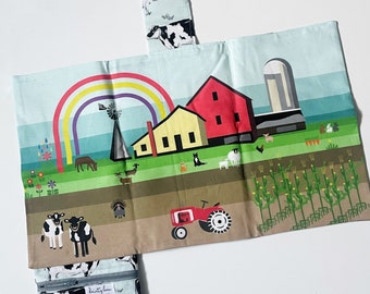 Rainbow Farm Play Mat - Travel Play Mat