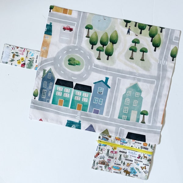 Neighborhood Play Mat - Fold Up Mat - Travel Play Mat