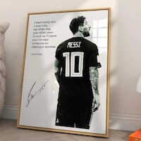 Lionel Messi Football Posters Motivational Poster for Boys Bedroom Wall ...