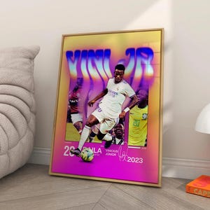 Vinicius Junior Poster: Real Madrid Soccer Wall Art