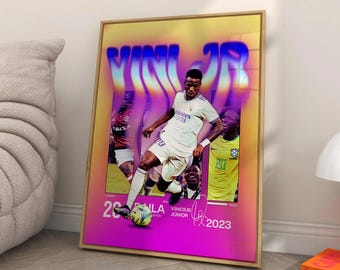 Vinicius Junior Poster: Real Madrid Soccer Wall Art