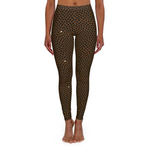 Stylish Women's Spandex Leggings - Polka Dot Print, Everyday Wear, Gym Leggings, Yoga Pants, Fashionable Activewear