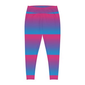 Vibrant Plus Size Leggings, Trendy Workout Wear, Stylish Activewear, Fashionable Loungewear, Colorful Yoga Pants, Unique Gift for Her