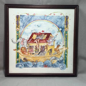 Noahs Ark Lithograph - Etsy