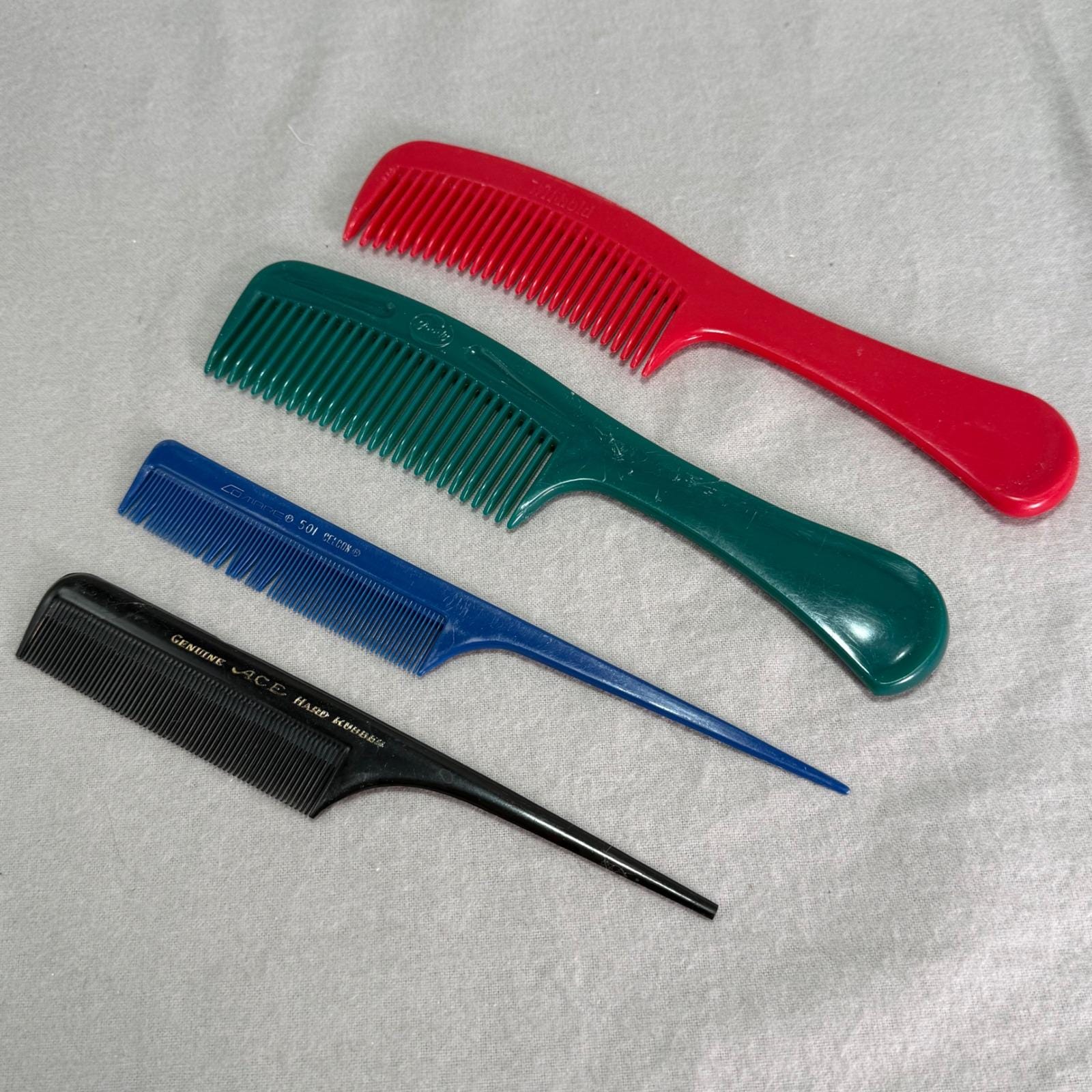 Vintage Ace Hard Rubber Comb - Etsy