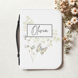Personalized Bible Cover, Personalized Gift, Bible Cover, Floral Book Cover, Religious Book Protector, Christian Gift, Bible Cover