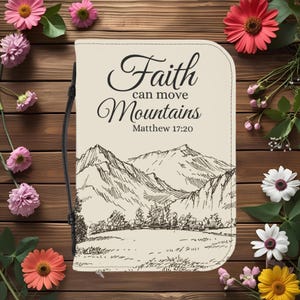 Bible Cover, Religious Book Cover, Christian Book Protector, Faith Gift, Church Accessory