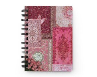 Libreta estética punjabi vintage rosa