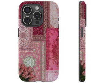 Funda para teléfono con estética punjabi vintage rosa
